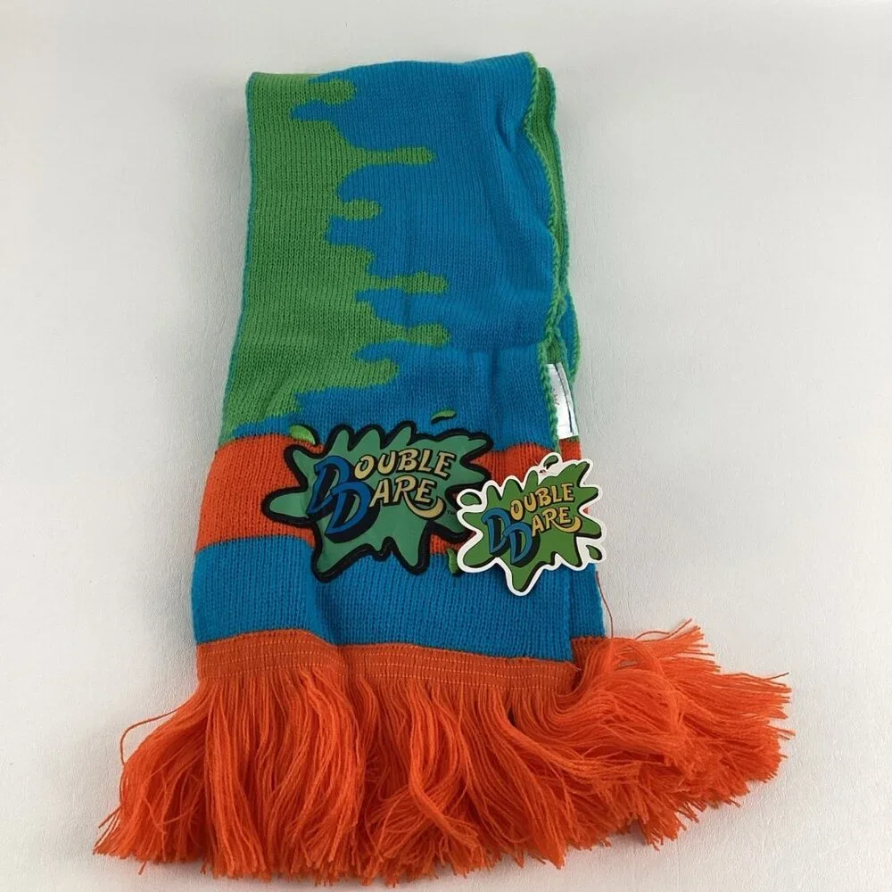Nickelodeon Double Dare Slime Scarf Nick Box 2019 Culturefly Winter New w Tags